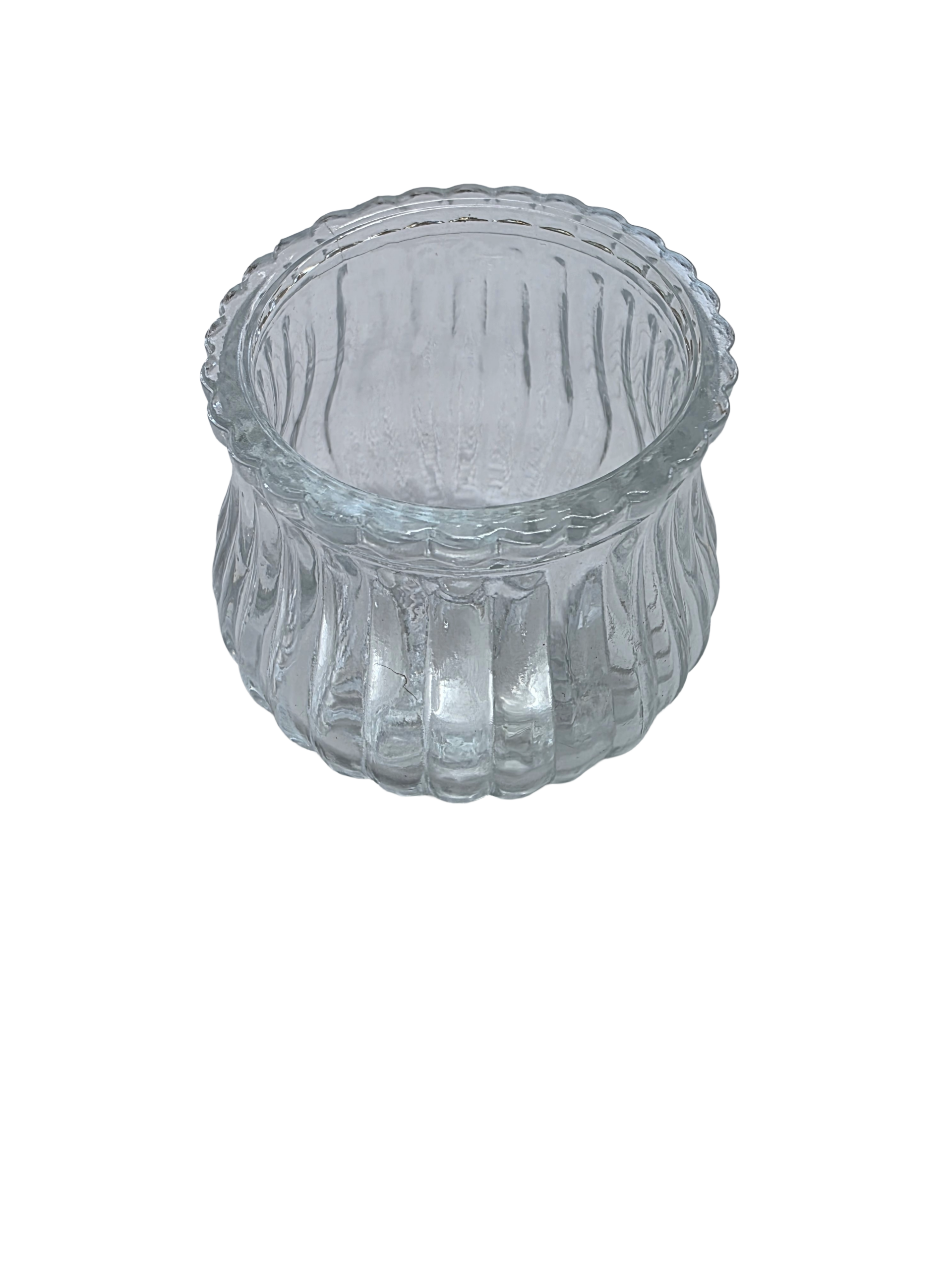 Teelichthalter Glas: 3,7 cm Durchmesser x 5,7 Höhe